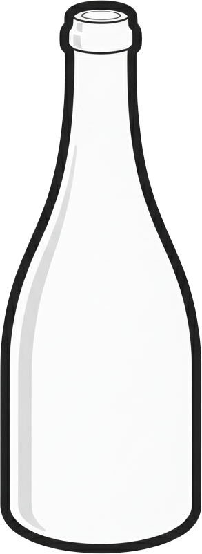 Bouteille capsule de surbouchage